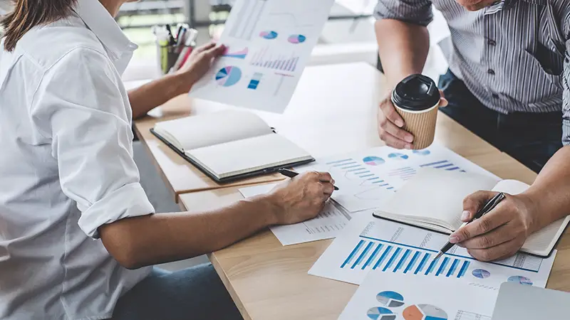 Business colleagues meeting to conference professional investor