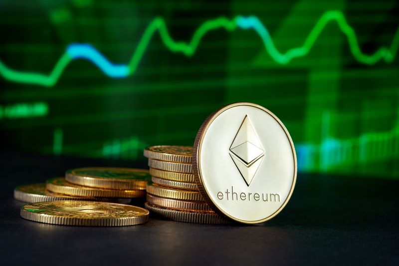 Pile of Ethereum Cryptocurrencies