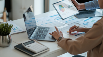 Business people are meeting for analysis data figures to plan business strategies