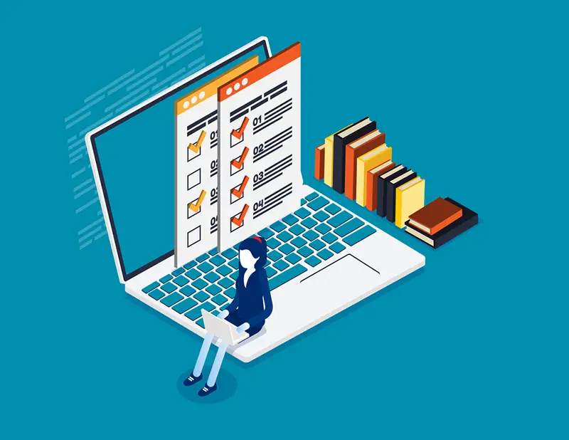 Digital documents vector illustration concept