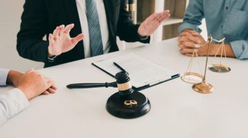 A lawyer in between clients filing for divorce