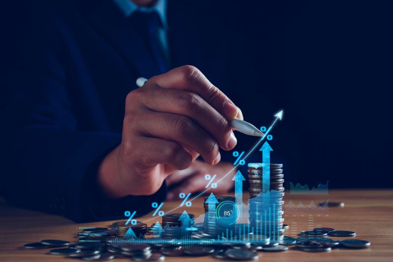 Interest rate and dividend concept