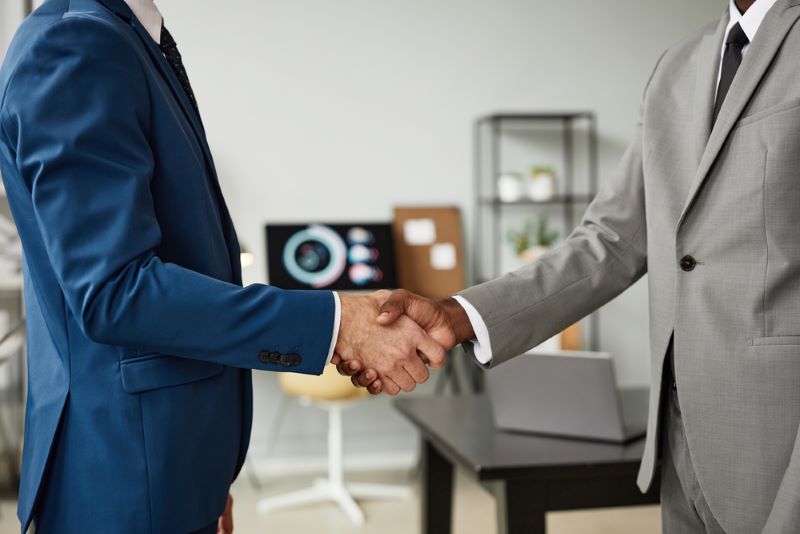Business Partners Shaking Hands