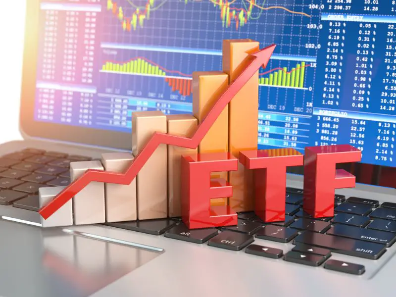 ETF exchange traded funds concept.