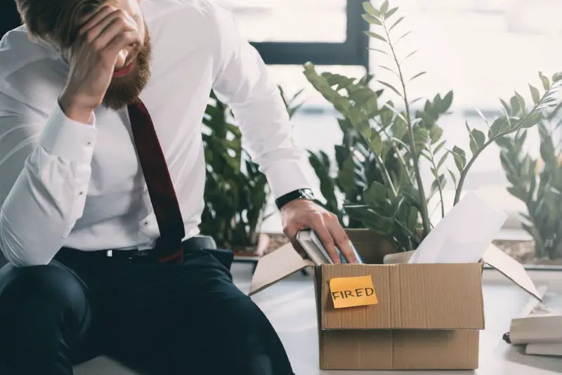 The young employee was dismissed from his job.