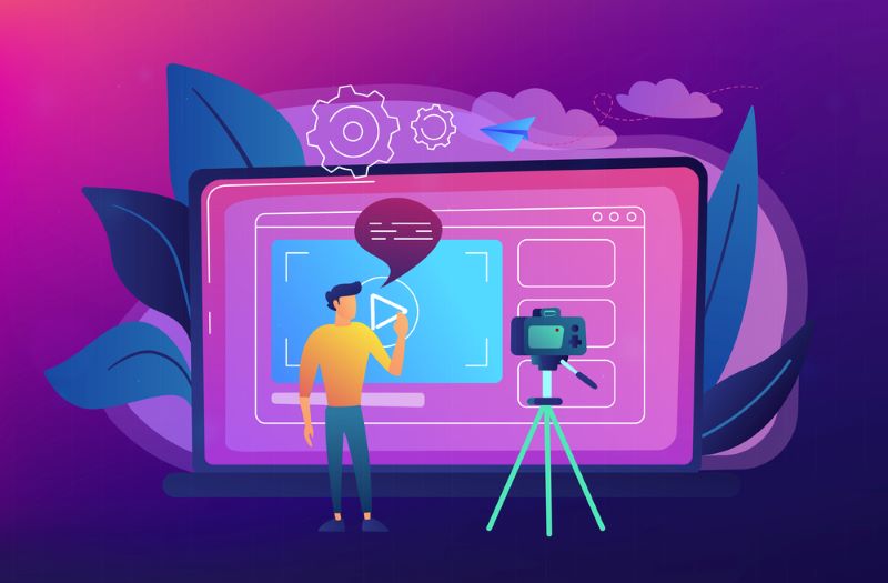 Vlog concept vector illustration