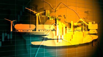 Candlestick stock exchange background