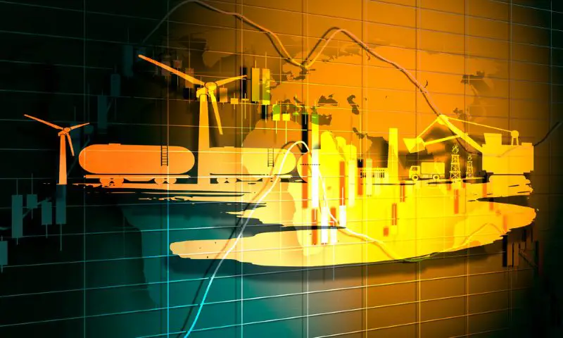 Candlestick stock exchange background