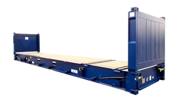 45' flat rack container