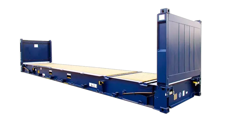45' flat rack container