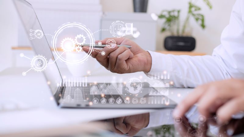 Business process and strategy on virtual screen