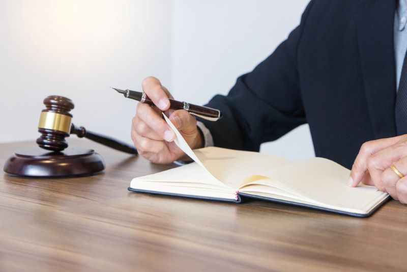 Judge gavel with Justice lawyers