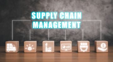 Supply chain management concept