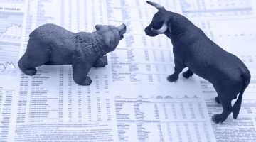 Concept of stock market – bear and bull