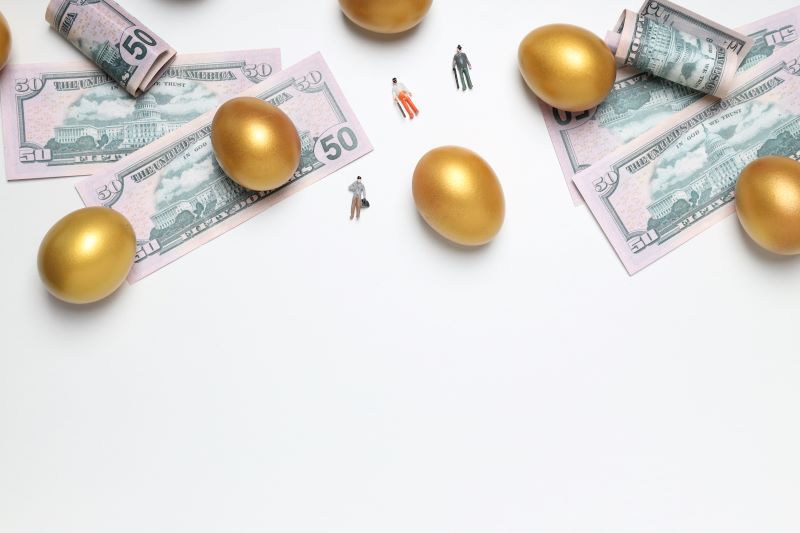 Golden eggs, pension savings, investments, retirement