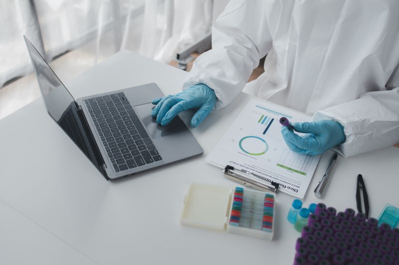 The laboratory is used for scientific research to test and research therapeutic vaccines, lab assist
