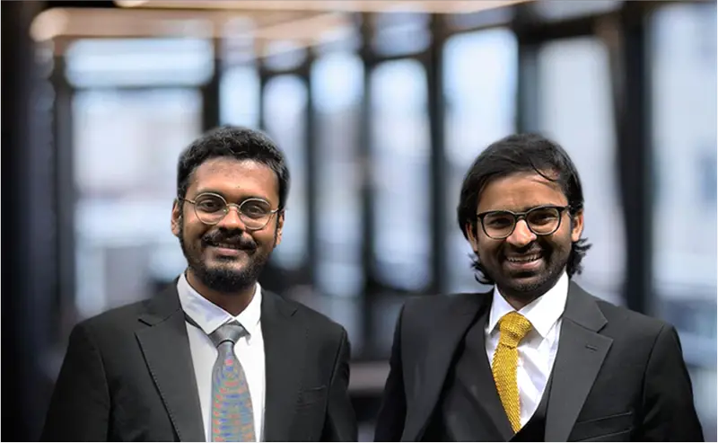 Founders of RISA Kumar Shivang and Kshitij Jaggi