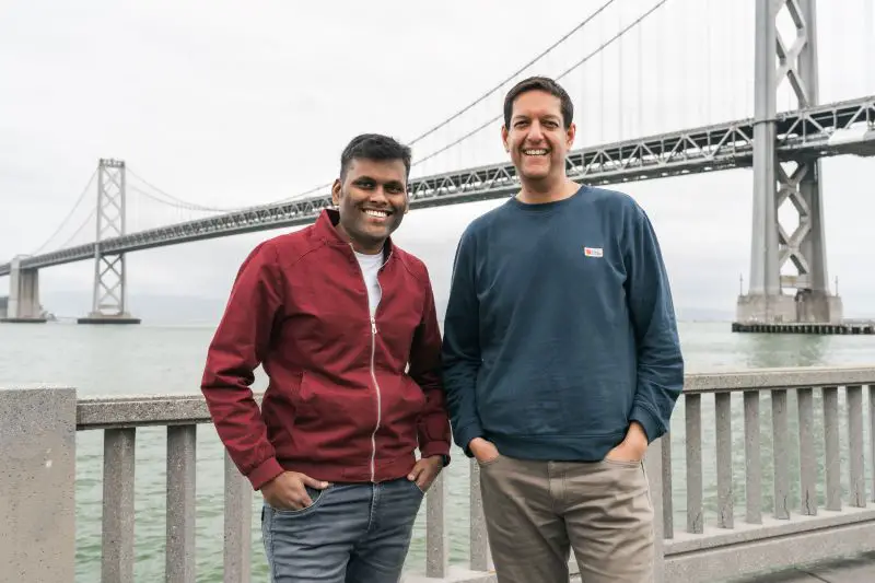OneShot.ai founders Peda Pola and Gautam Rishi