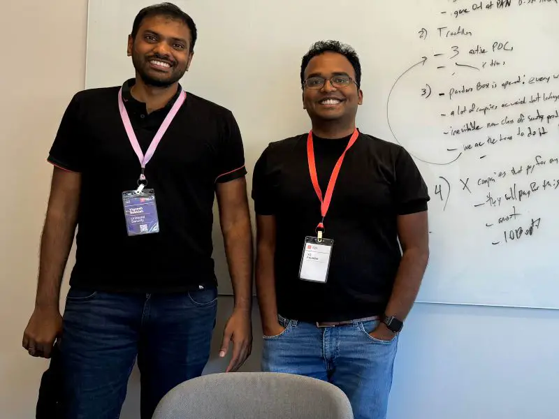 Unbound Security founders - Vignesh Subbiah and Rajaram Srinivasan