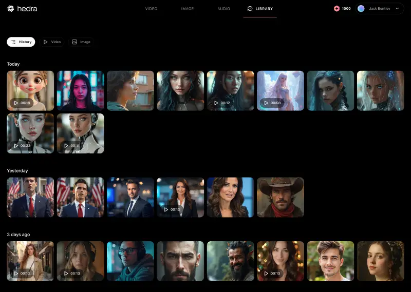 Hedra Video production