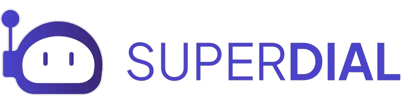 SuperDial Logo with Icon and Text