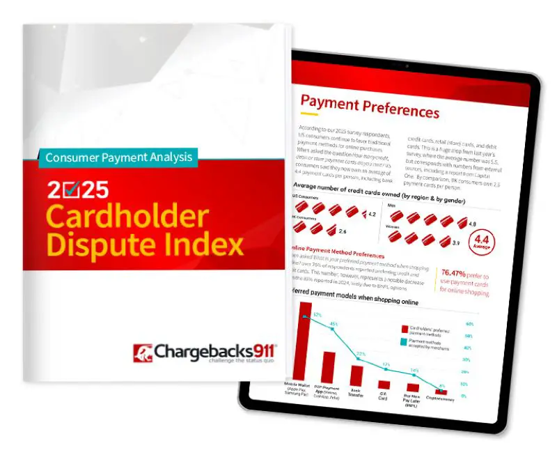 Chargebacks911’s 2025 Cardholder Dispute Index