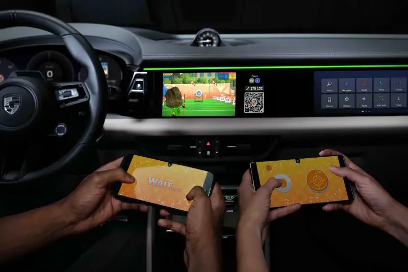 Porsche adopts in-car gaming with AirConsole - personalized controller per game