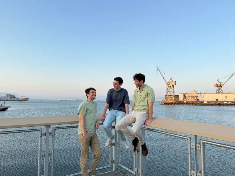 HappyRobot co-founders (L to R) Pablo Palafox, Luis Paarup and Javier Palafox