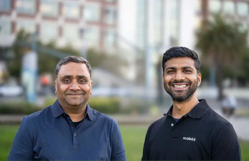 Scalekit founders - Satya Devarakonda and Ravi Madabhushi