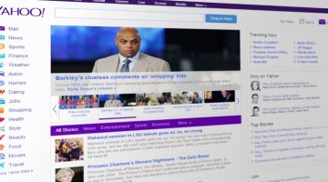 Yahoo news portal web