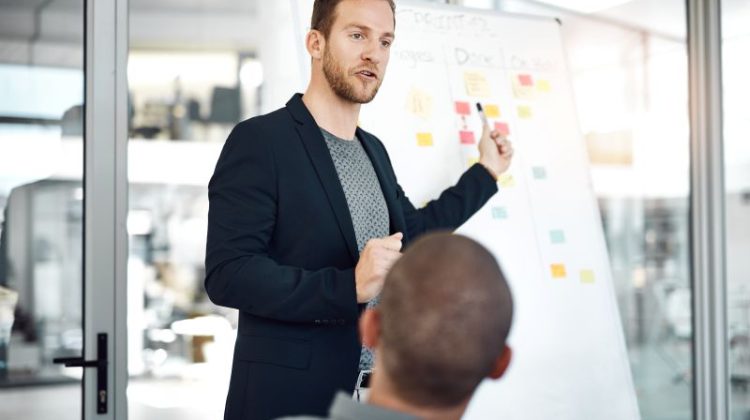 Shot of businesspeople having a meeting in a boardroom