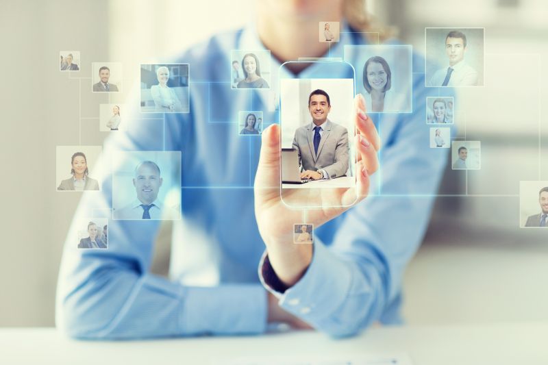 Business, Technology, Social Network, Head Hunting And People Concept