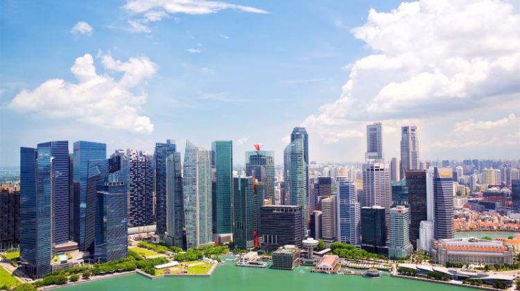 Singapore downtown skyline