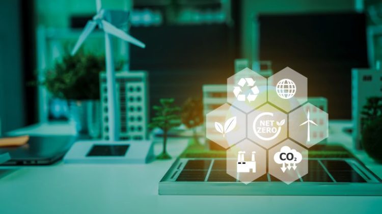 An innovative wind turbine project for a sustainable future a modern city, focusing on renewable