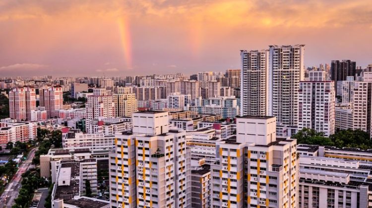 Double rainbows over Singapore’s sky.