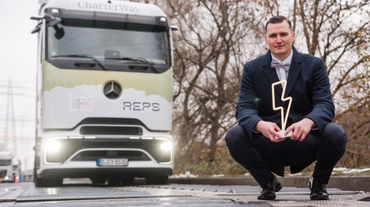Founder Alfons Huber standing before the REPS System
