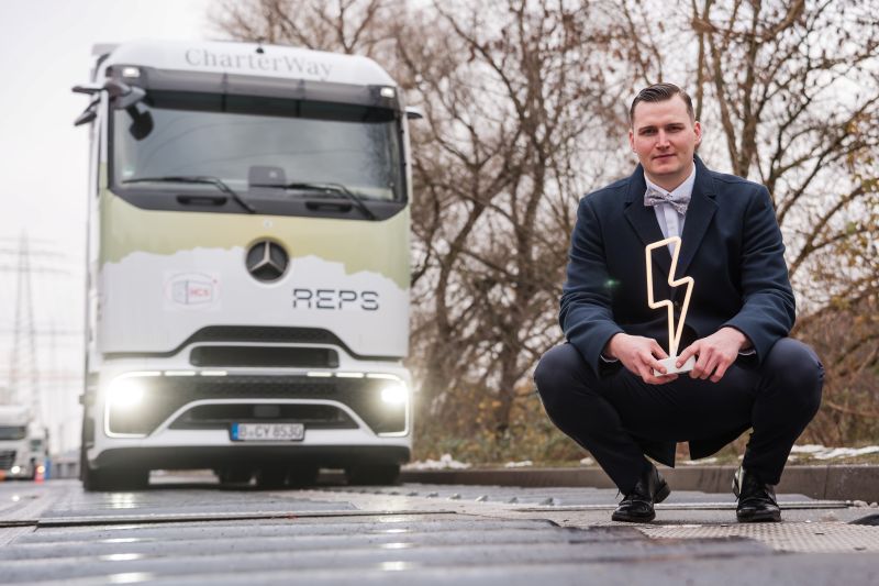 Founder Alfons Huber standing before the REPS System