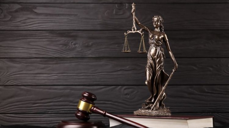 The Statue of Justice - lady justice or justitia the Roman goddess of Justice