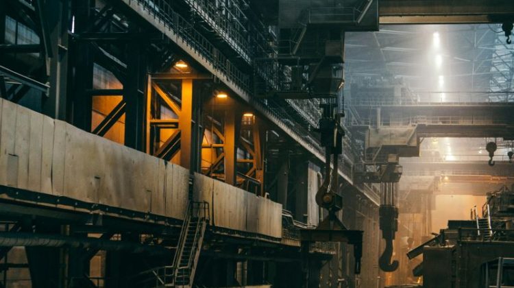 interior of large industrial factory