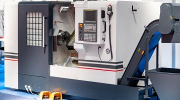 Automated CNC Machine in a Metal Processing Plant