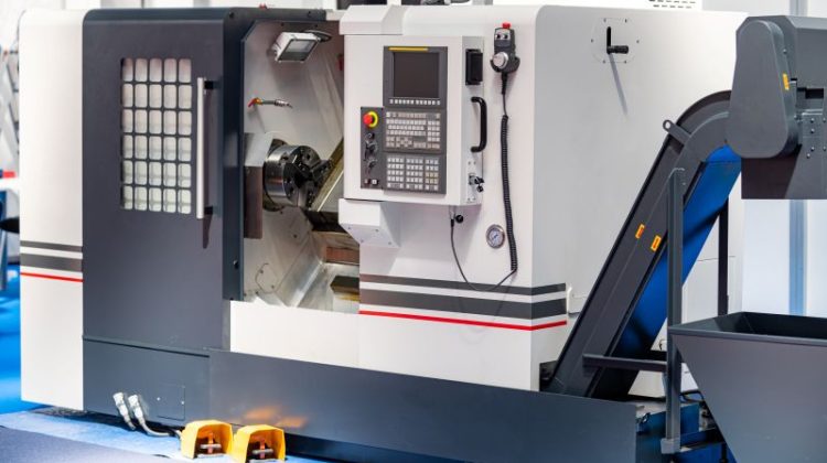 Automated CNC Machine in a Metal Processing Plant