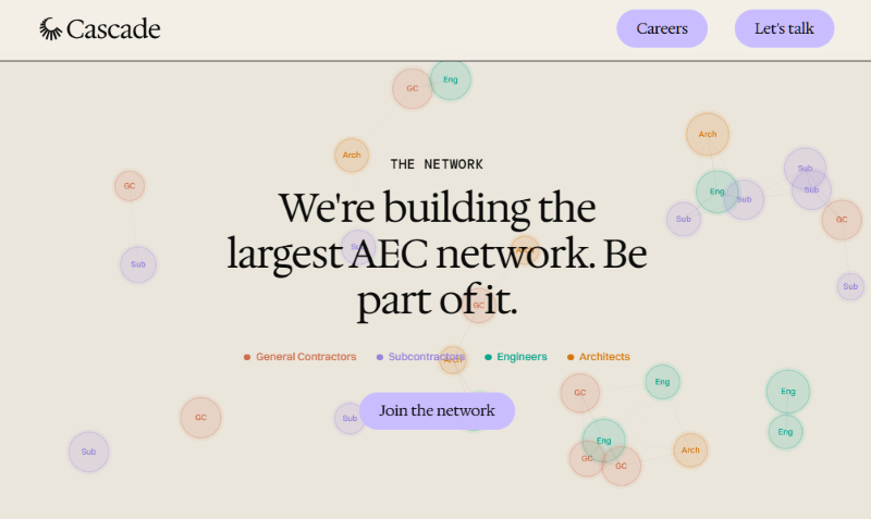 Cascade building AEC network