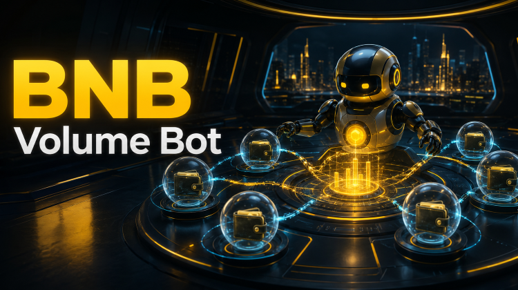 Dexlift BNB Volume Bot for BNB Chain automated trading volume simulation.