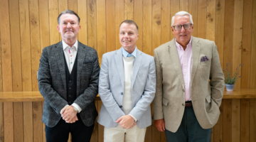 Marcus Magee, Operations Director; Steven Hesketh, Founder & CEO, Stephen Miles Development Director.