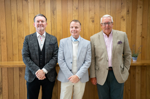 Marcus Magee, Operations Director; Steven Hesketh, Founder & CEO, Stephen Miles Development Director.