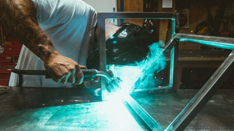 fully welded industrial plasma table frame