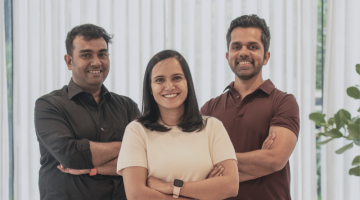 Echovane founders Himadri Roy, Smriti Gupta and Vipul Nair