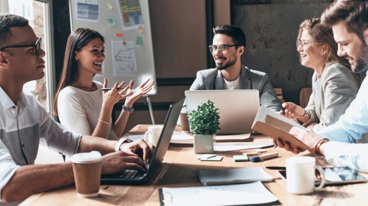 Business Team Discussing Strategy at a Meeting