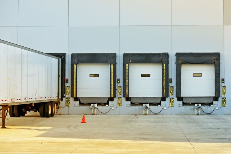 Truck and Loading Docks at a Warehouse
