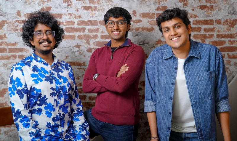Clueso founders - Prajwal Prakash, Akash Anand and Neel Balar